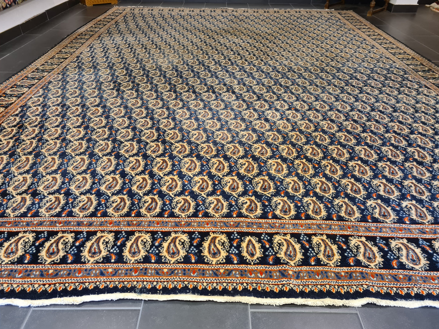 Königlicher Handgeknüpfter Perser Teppich Moud Orientteppich 420x320cm