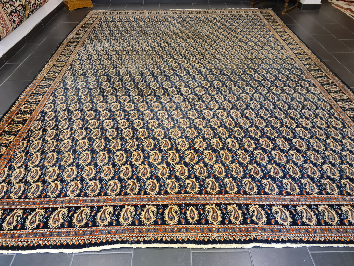 Königlicher Handgeknüpfter Perser Teppich Moud Orientteppich 420x320cm