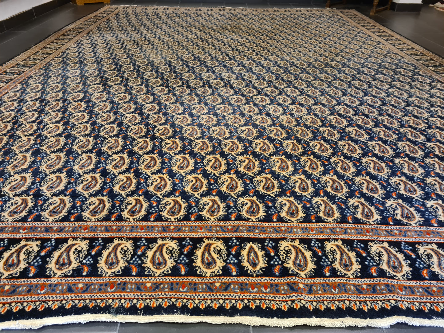 Königlicher Handgeknüpfter Perser Teppich Moud Orientteppich 420x320cm