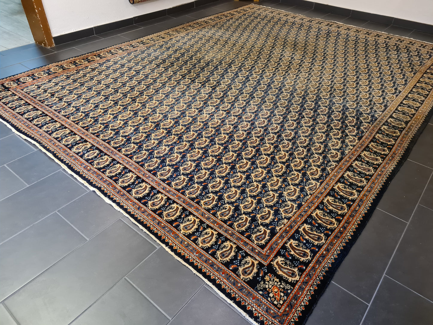 Königlicher Handgeknüpfter Perser Teppich Moud Orientteppich 420x320cm