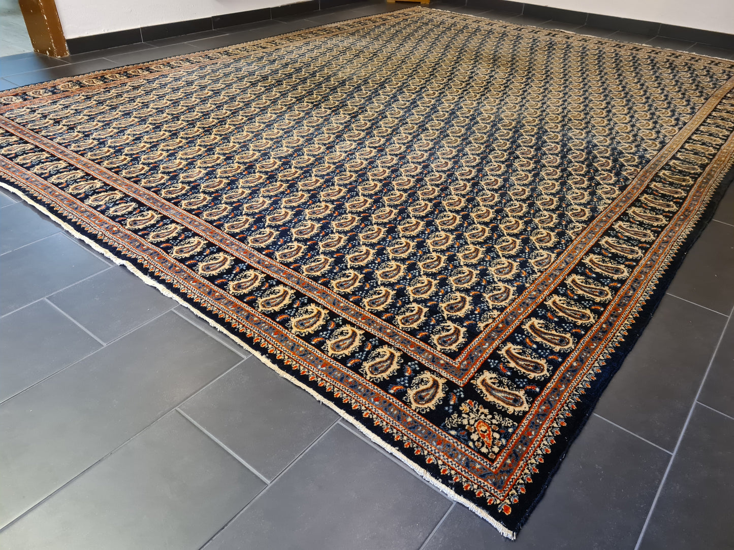 Königlicher Handgeknüpfter Perser Teppich Moud Orientteppich 420x320cm