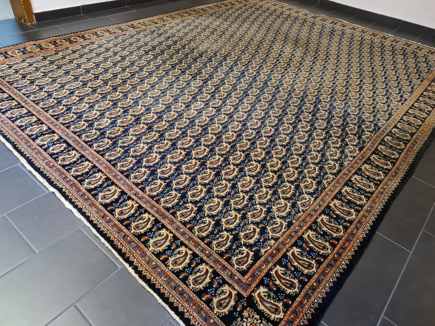 Königlicher Handgeknüpfter Perser Teppich Moud Orientteppich 420x320cm