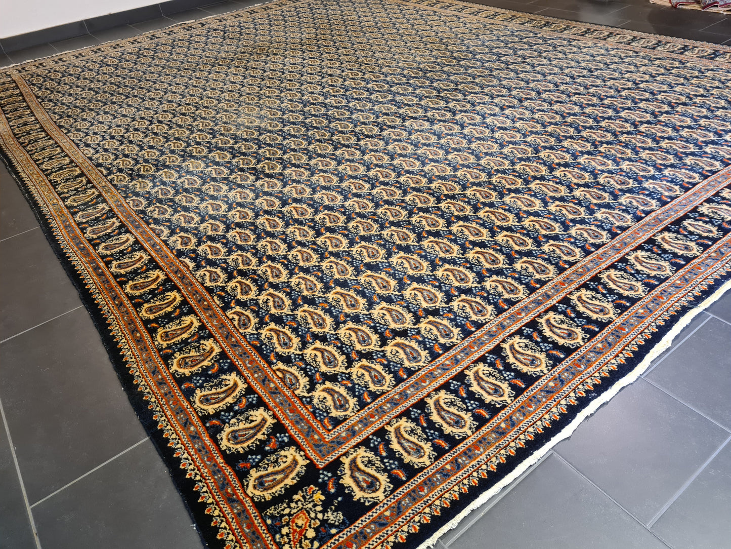 Königlicher Handgeknüpfter Perser Teppich Moud Orientteppich 420x320cm