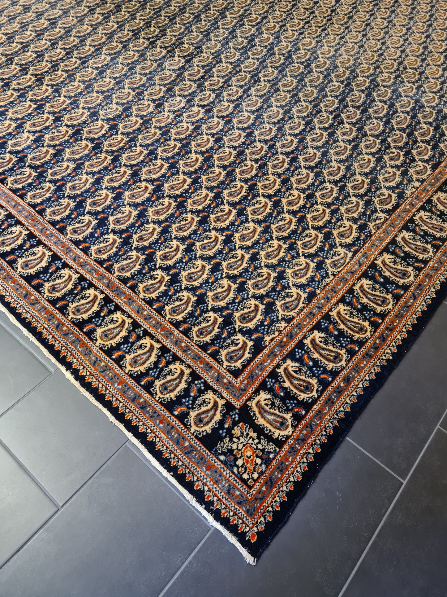 Königlicher Handgeknüpfter Perser Teppich Moud Orientteppich 420x320cm