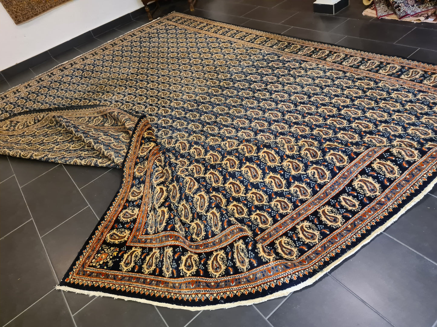 Königlicher Handgeknüpfter Perser Teppich Moud Orientteppich 420x320cm