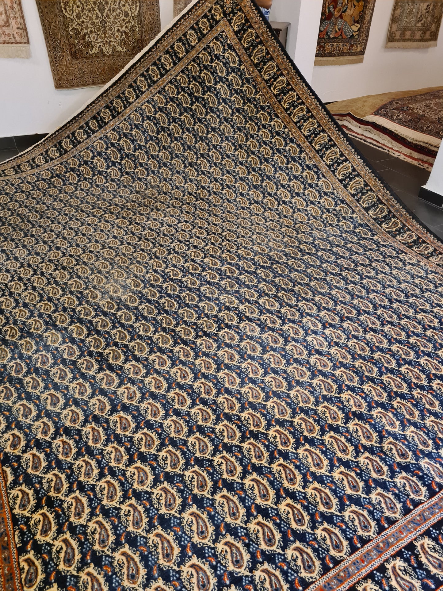 Königlicher Handgeknüpfter Perser Teppich Moud Orientteppich 420x320cm