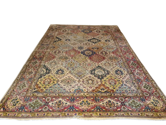 Königlicher Handgeknüpfter Tabriz Perser Orientteppich 357x244cm