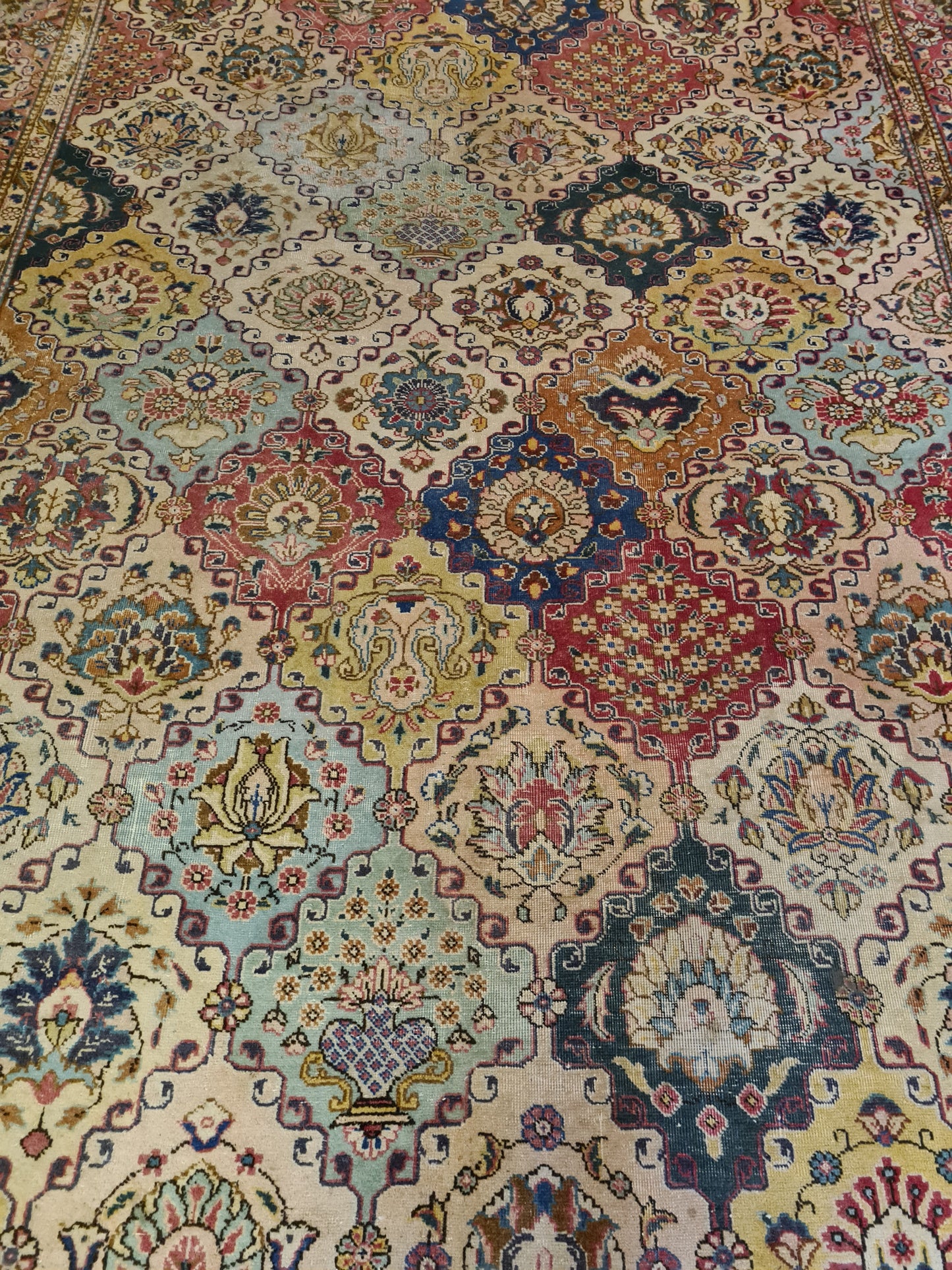 Königlicher Handgeknüpfter Tabriz Perser Orientteppich 357x244cm