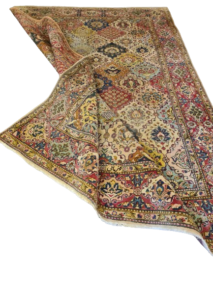 Königlicher Handgeknüpfter Tabriz Perser Orientteppich 357x244cm