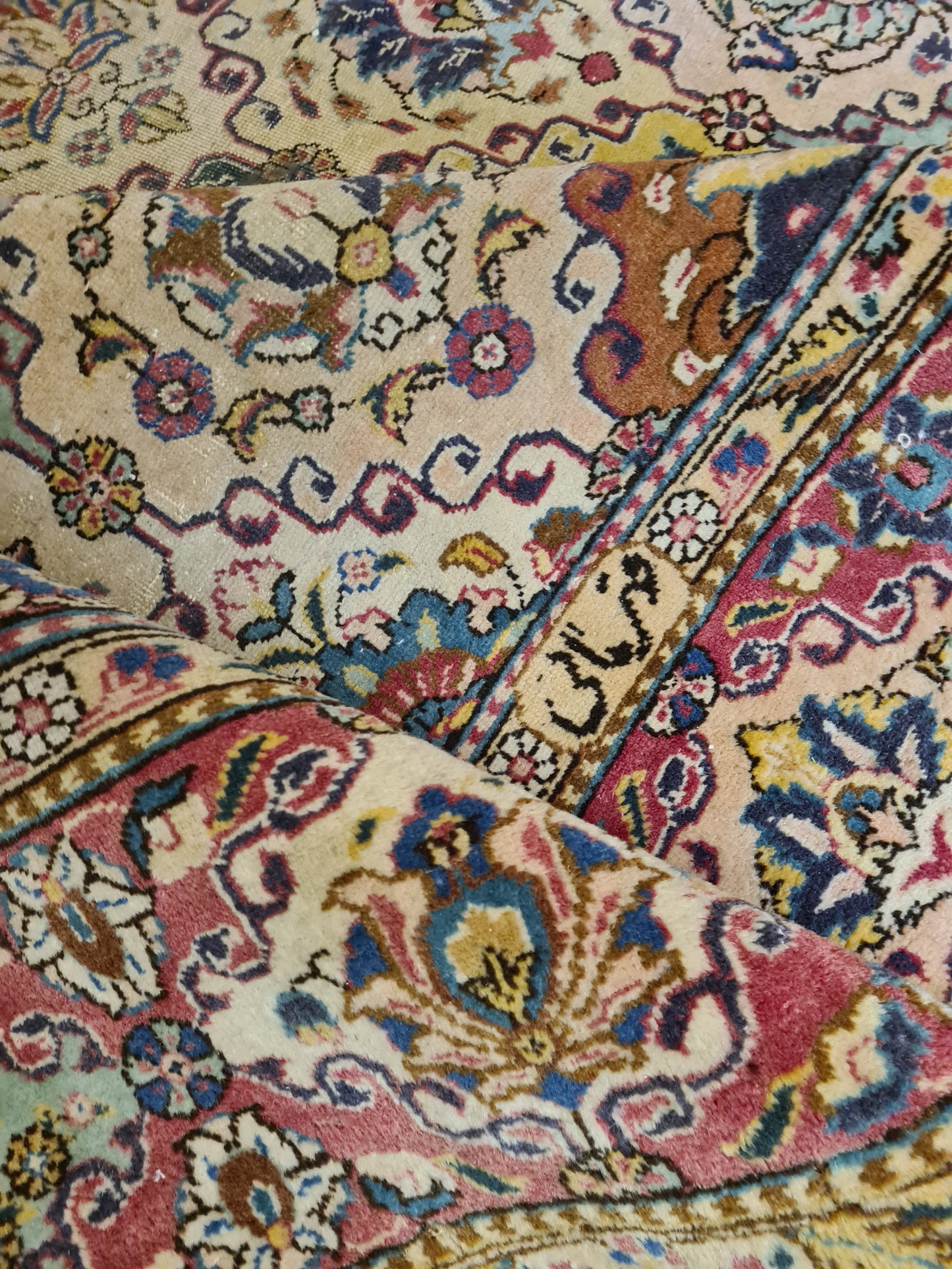 Königlicher Handgeknüpfter Tabriz Perser Orientteppich 357x244cm