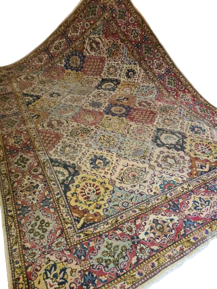 Königlicher Handgeknüpfter Tabriz Perser Orientteppich 357x244cm