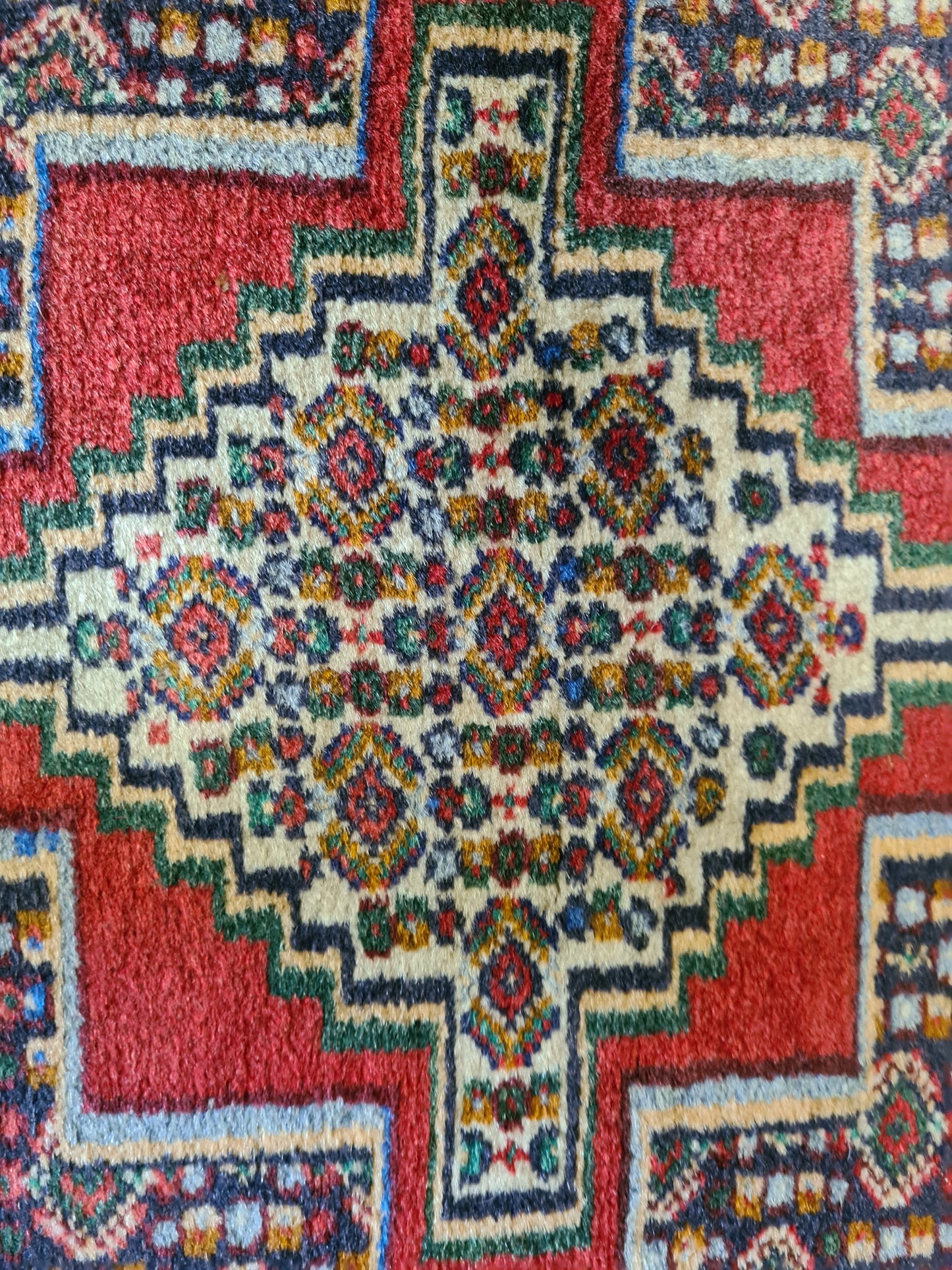 Edler Handgeknüpfter Senneh Bidjar Perser Teppich Orientteppich 110x75cm