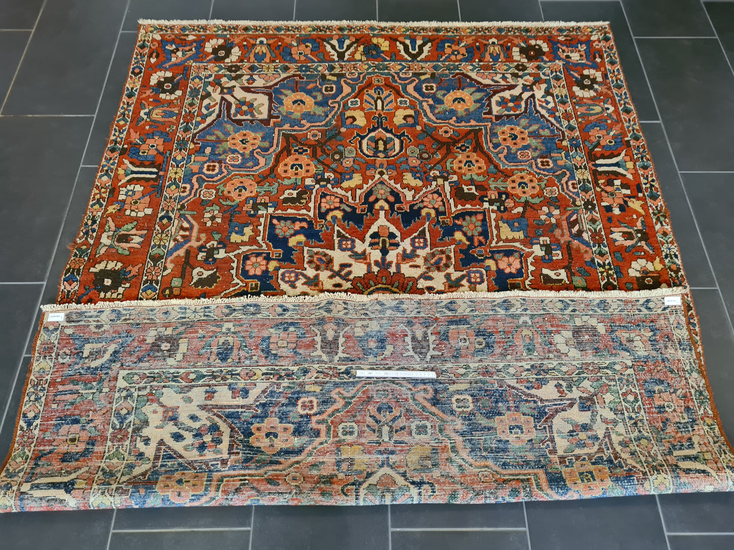 Antiker Handgeknüpfter Bachtiar Orientteppich Sammlerstück 215x169cm