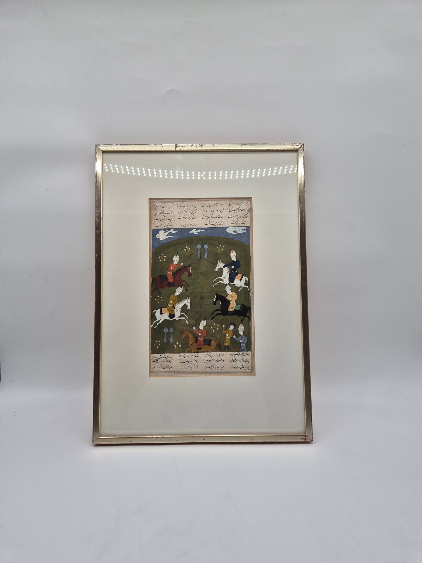 Islamischer Kunstdruck Reiter in der Schlacht mit historischer Darstellung