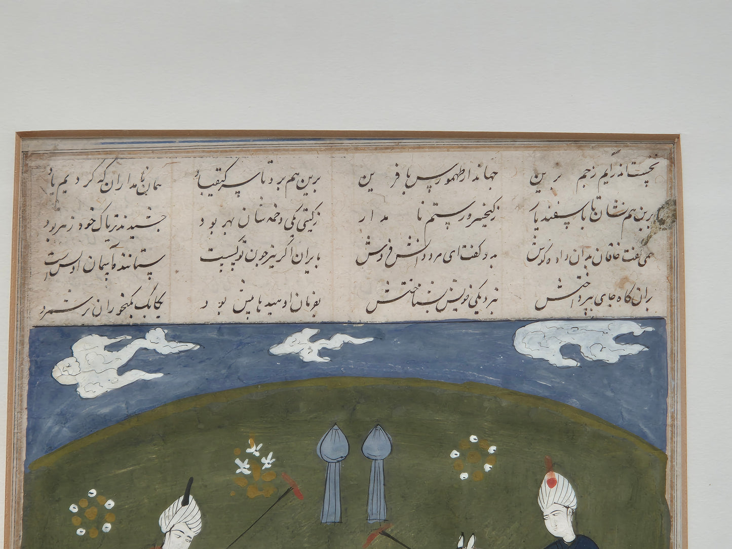 Islamischer Kunstdruck Reiter in der Schlacht mit historischer Darstellung