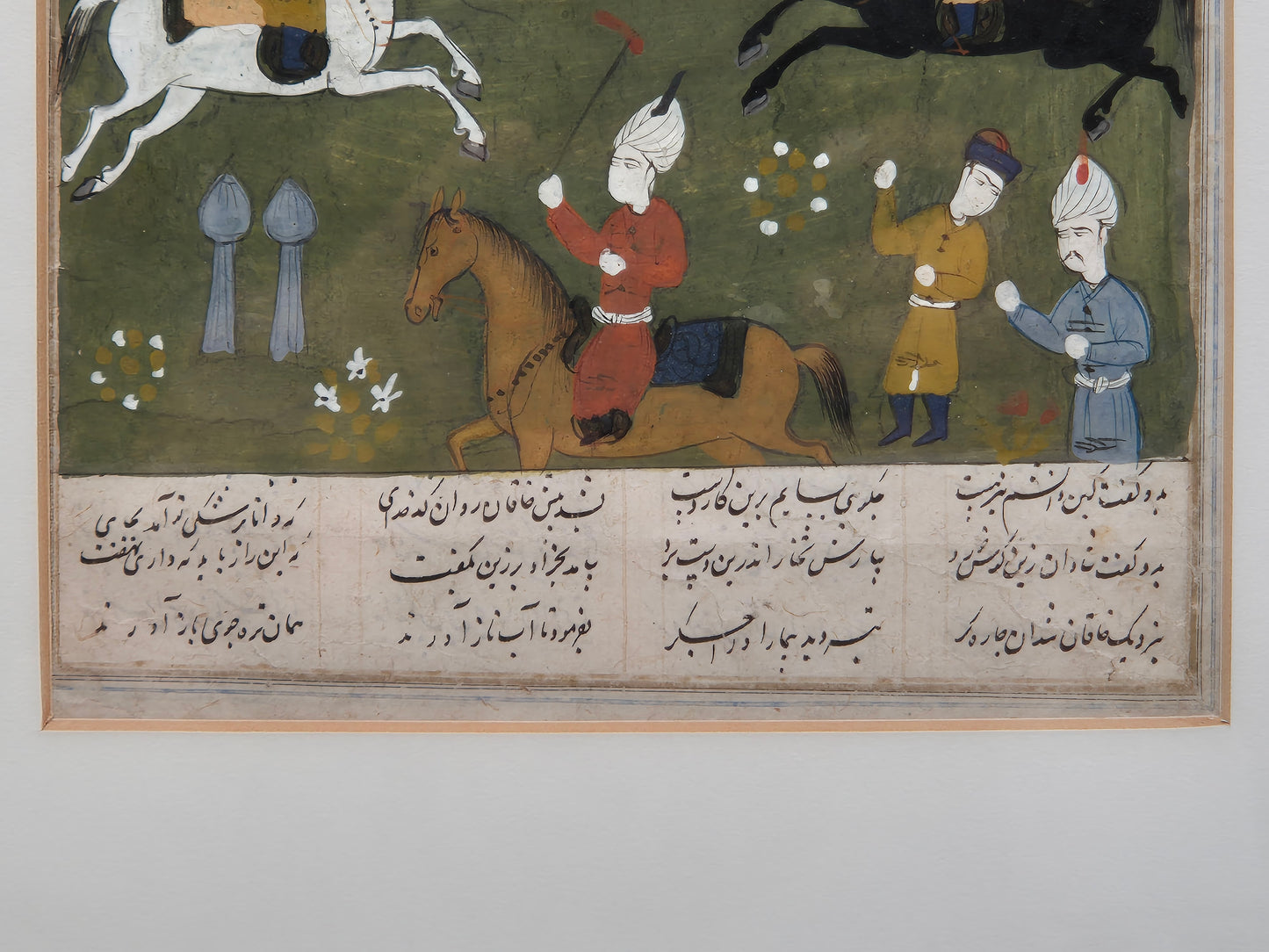 Islamischer Kunstdruck Reiter in der Schlacht mit historischer Darstellung