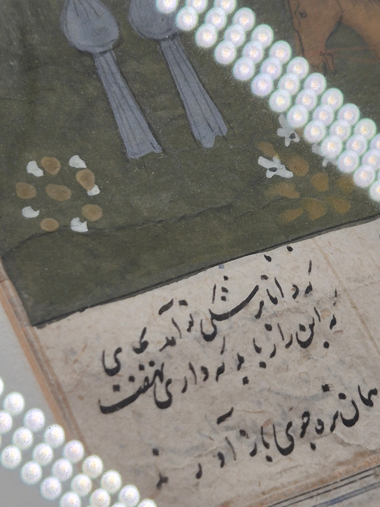 Islamischer Kunstdruck Reiter in der Schlacht mit historischer Darstellung