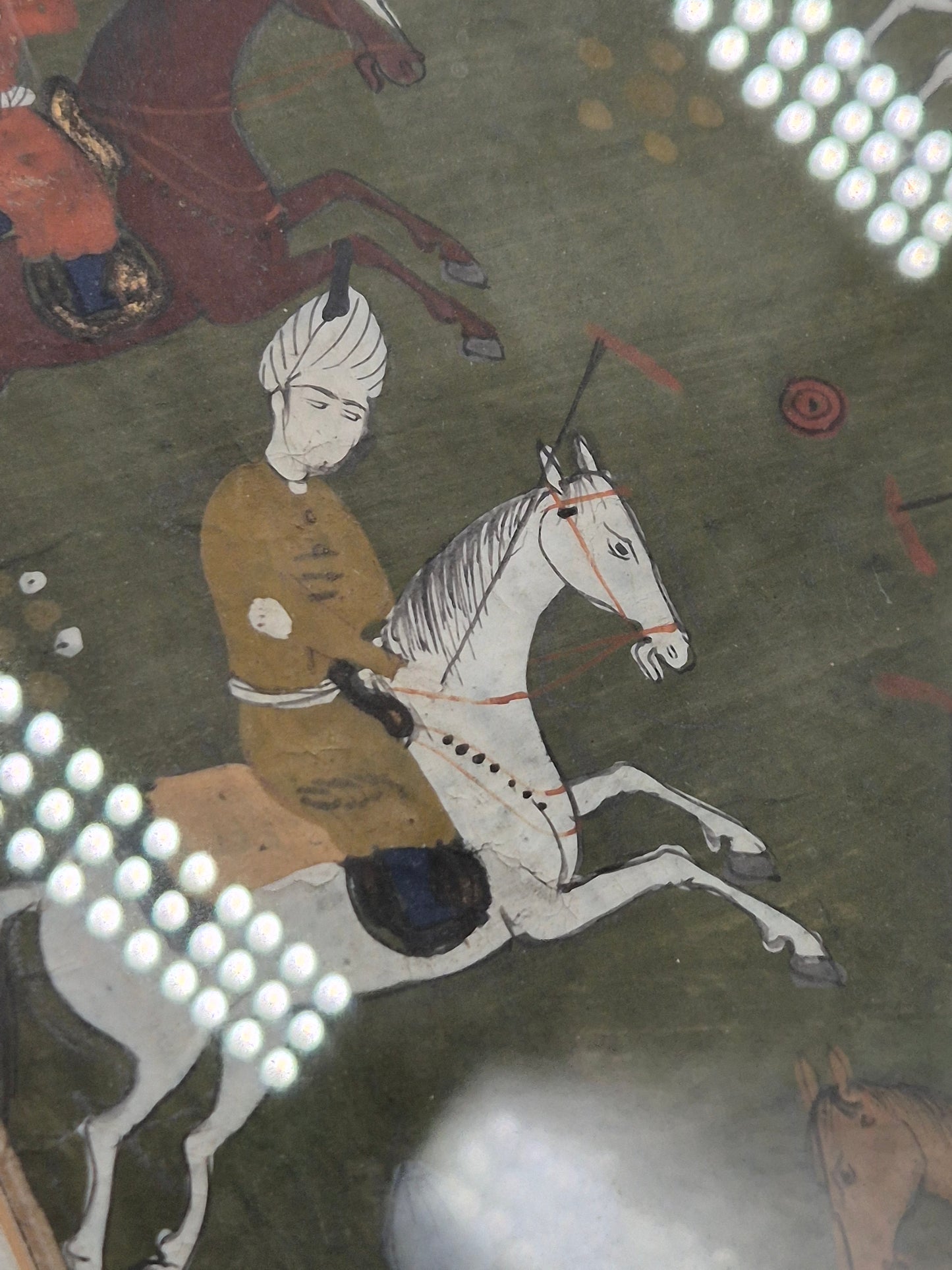 Islamischer Kunstdruck Reiter in der Schlacht mit historischer Darstellung