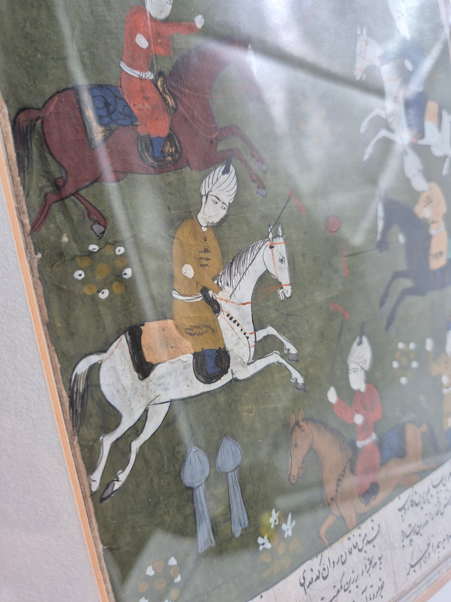 Islamischer Kunstdruck Reiter in der Schlacht mit historischer Darstellung