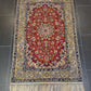 Feiner Handgeknüpfter Isfahan Perser Teppich Seiden Orientteppich 170x110cm