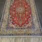 Feiner Handgeknüpfter Isfahan Perser Teppich Seiden Orientteppich 170x110cm