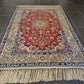 Feiner Handgeknüpfter Isfahan Perser Teppich Seiden Orientteppich 170x110cm