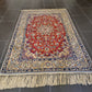 Feiner Handgeknüpfter Isfahan Perser Teppich Seiden Orientteppich 170x110cm