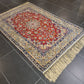 Feiner Handgeknüpfter Isfahan Perser Teppich Seiden Orientteppich 170x110cm