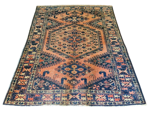 Antiker Handgeknüpfter Wiss Perser Orientteppich Sammlerstück 194x152cm