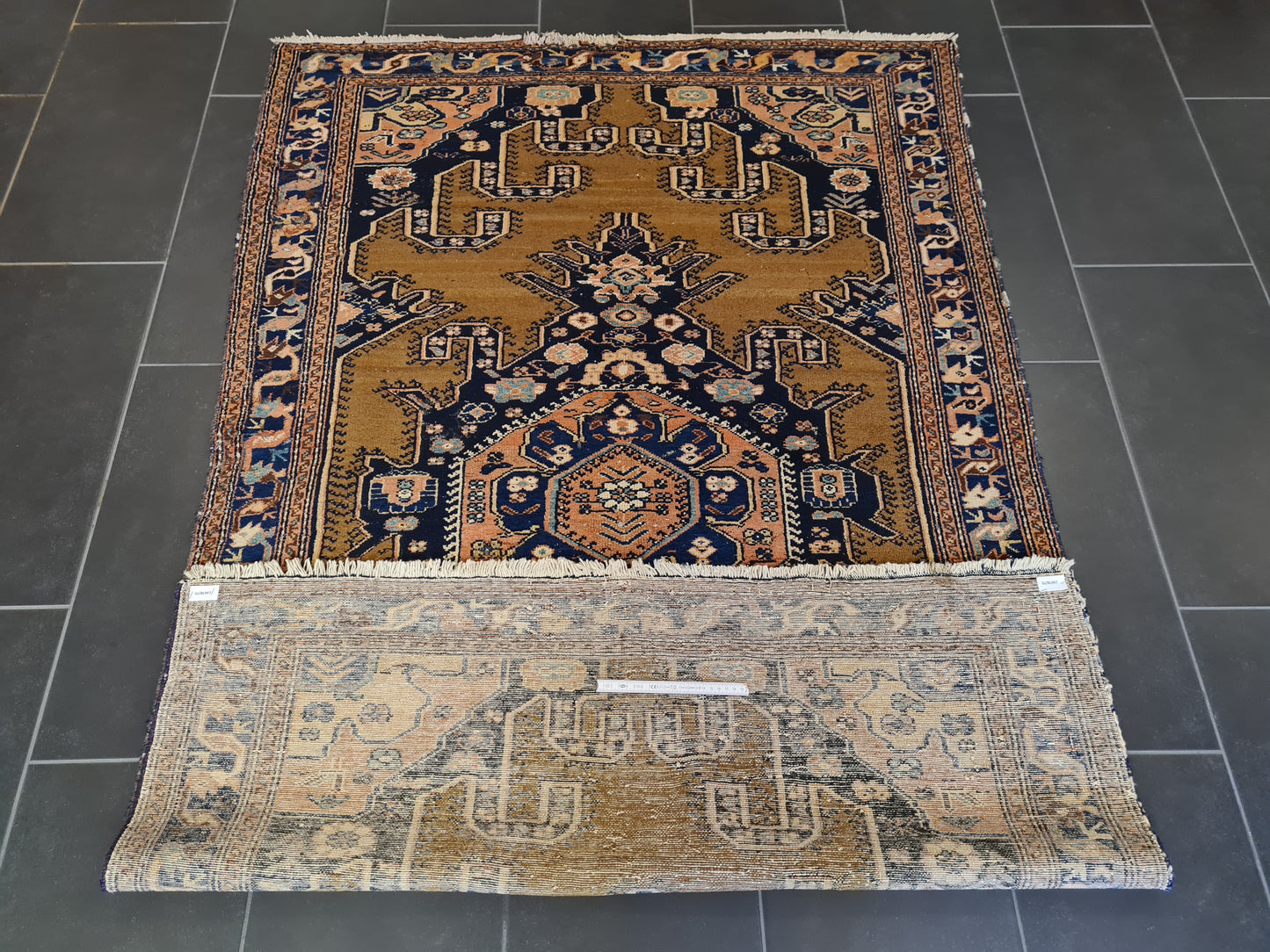 Antiker Handgeknüpfter Malaya Perser Orientteppich Sammlerstück 196x124cm