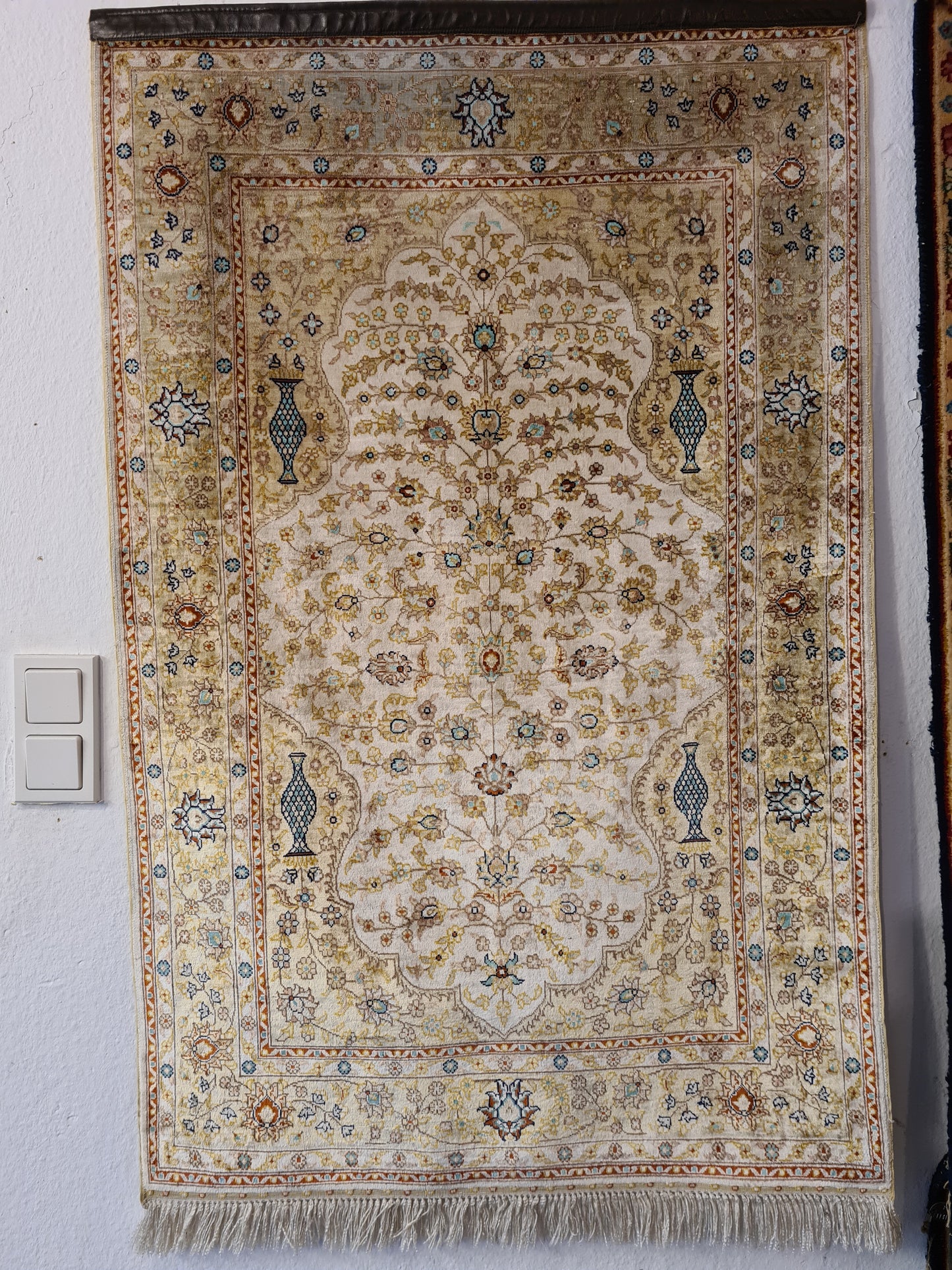 Seidenteppich Handgeknüpfter Hereke Türkei 130x81cm