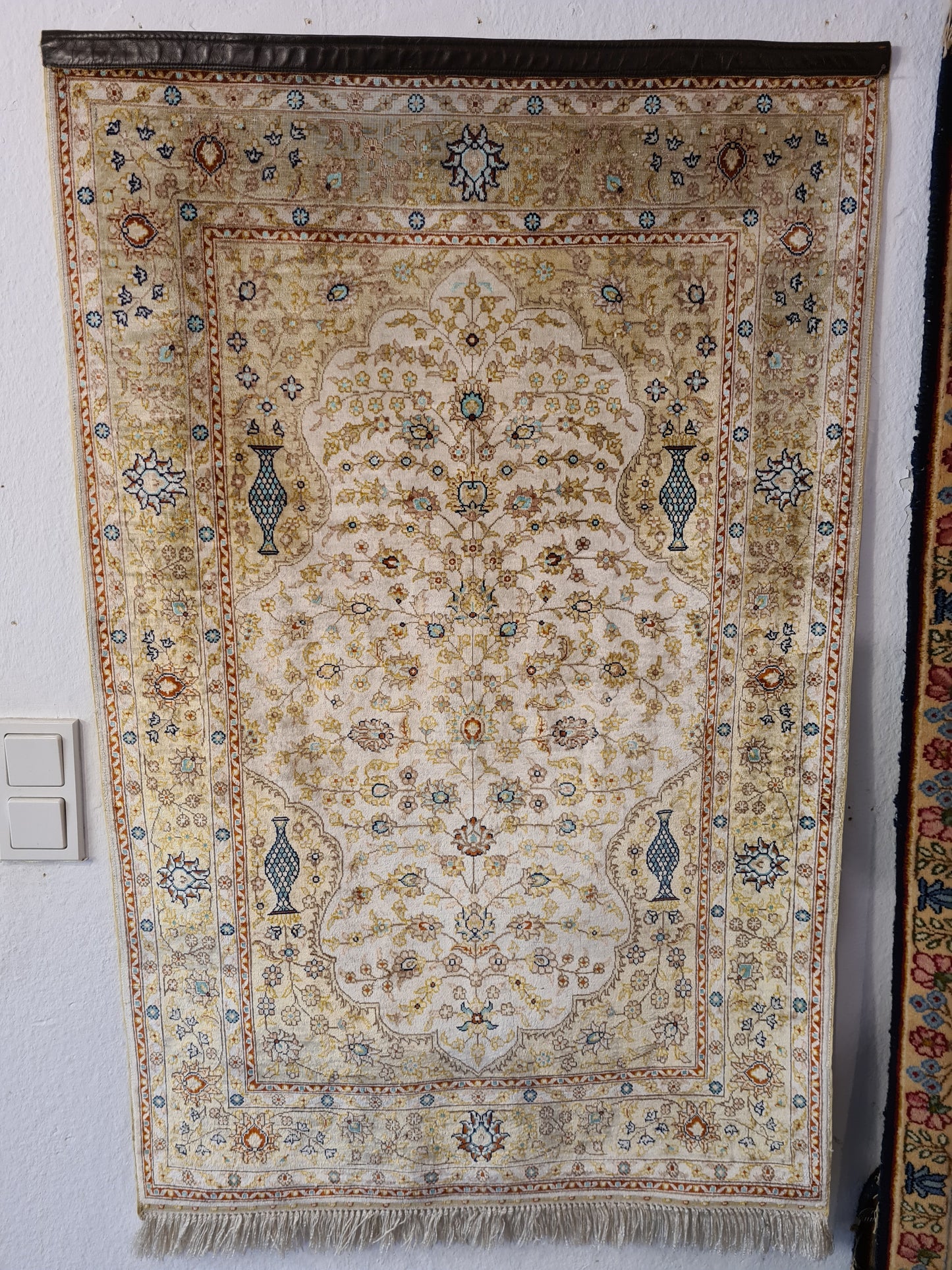 Seidenteppich Handgeknüpfter Hereke Türkei 130x81cm