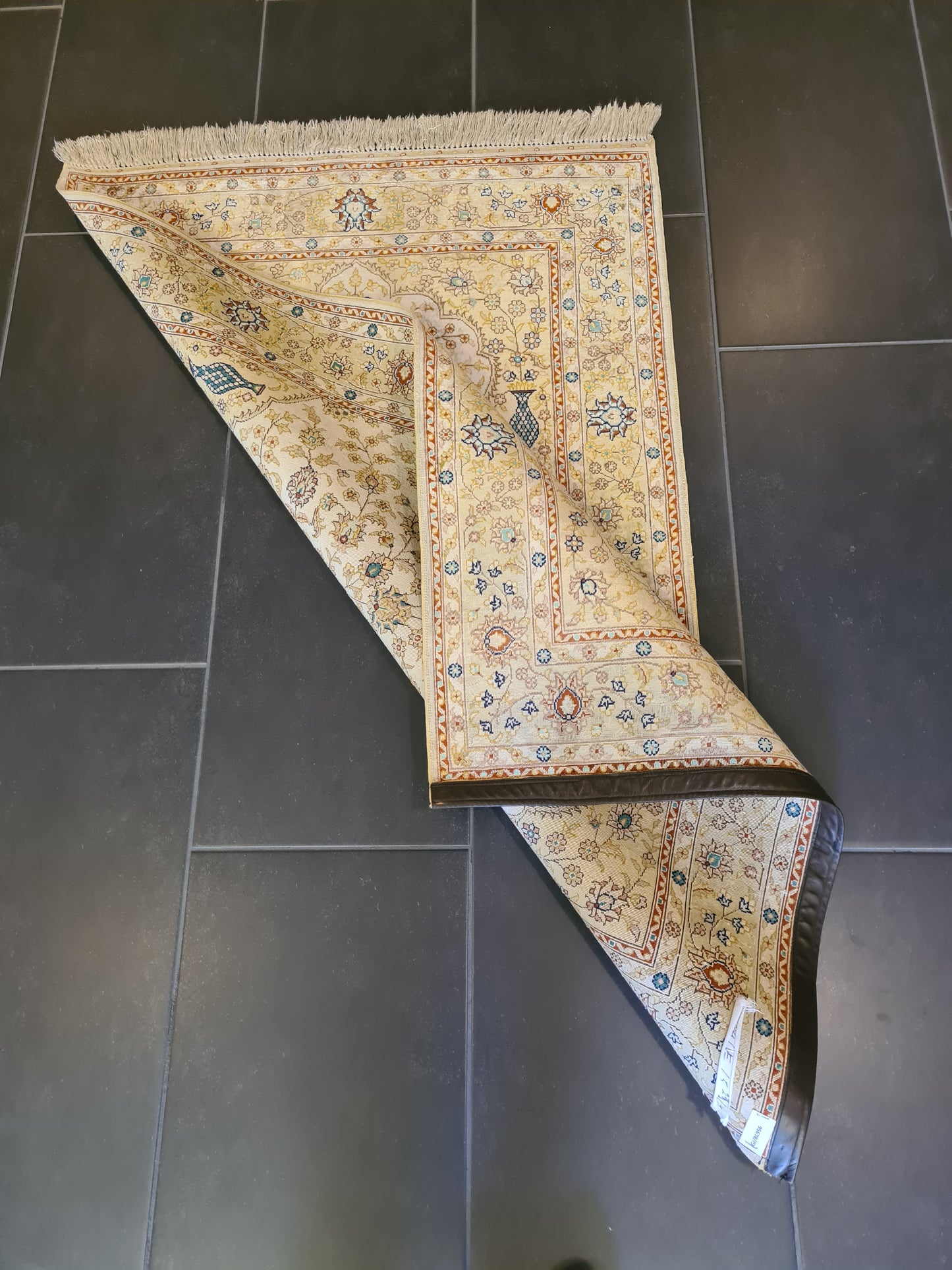 Seidenteppich Handgeknüpfter Hereke Türkei 130x81cm