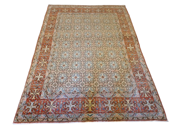 Antiker Handgeknüpfter Teppich Ghoum Orientteppich 200x135cm