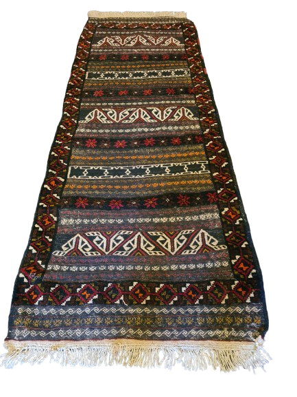 Antiker Handgeknüpfter Perser Teppich Belutsch Orientteppich Sammlerstück 193x72cm