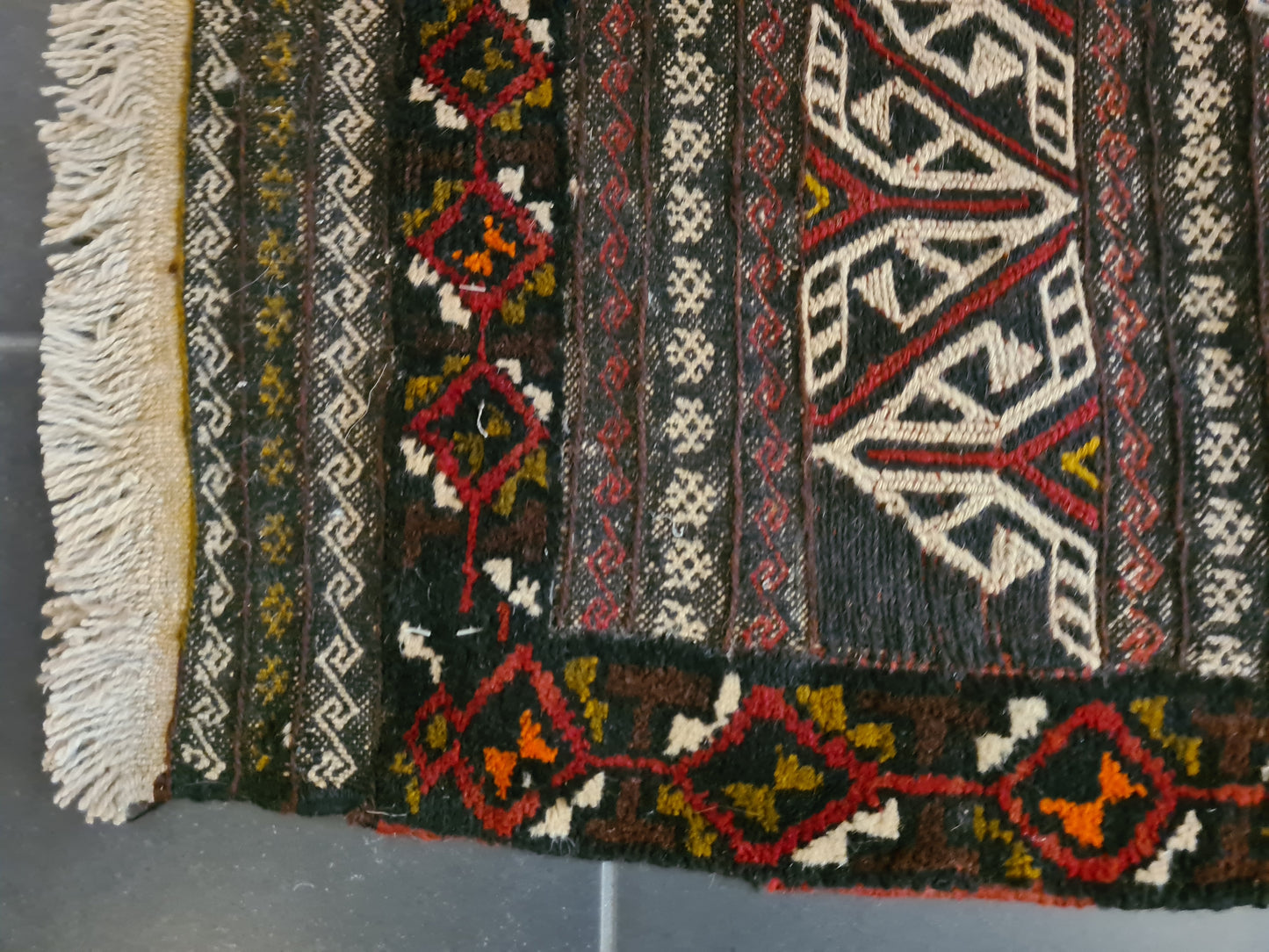 Antiker Handgeknüpfter Perser Teppich Belutsch Orientteppich Sammlerstück 193x72cm