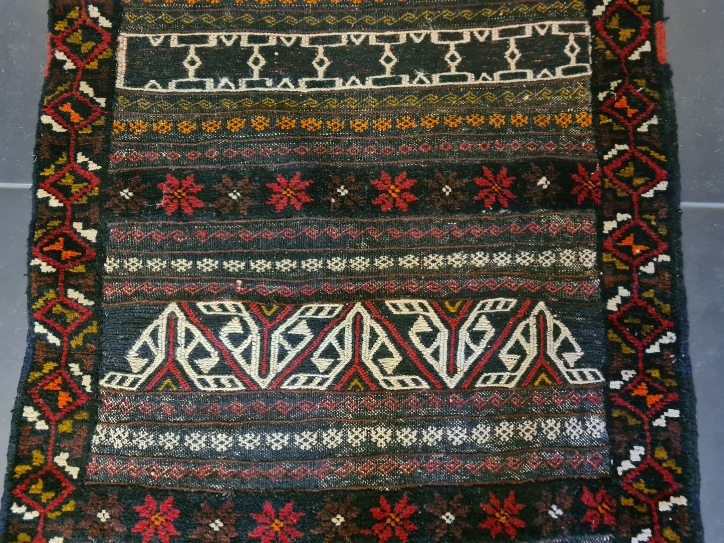 Antiker Handgeknüpfter Perser Teppich Belutsch Orientteppich Sammlerstück 193x72cm