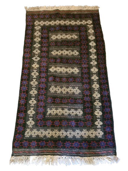 Antiker Handgeknüpfter Perserteppich Belutsch Orientteppich Sammlerstück 153x85cm