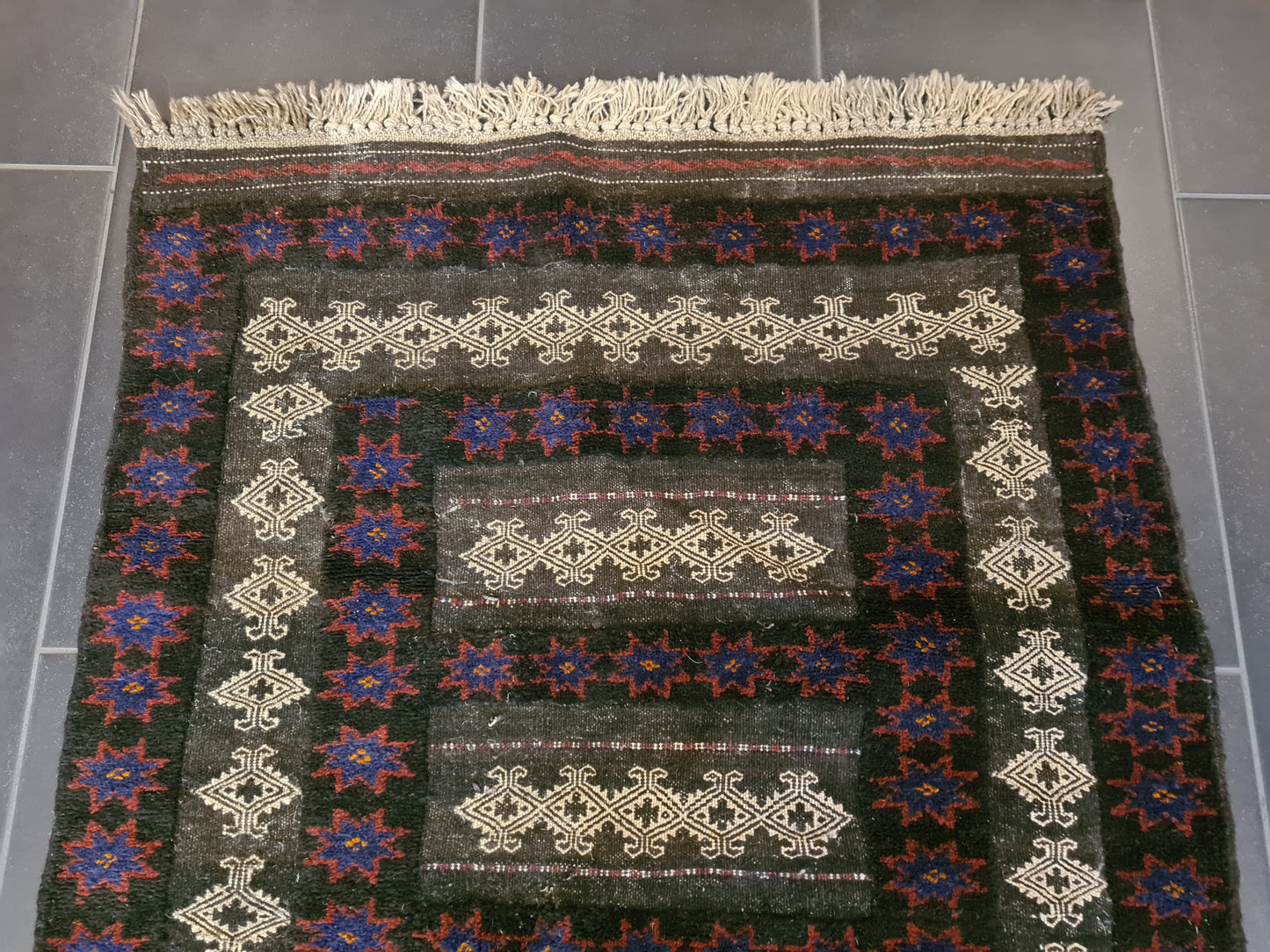 Antiker Handgeknüpfter Perserteppich Belutsch Orientteppich Sammlerstück 153x85cm