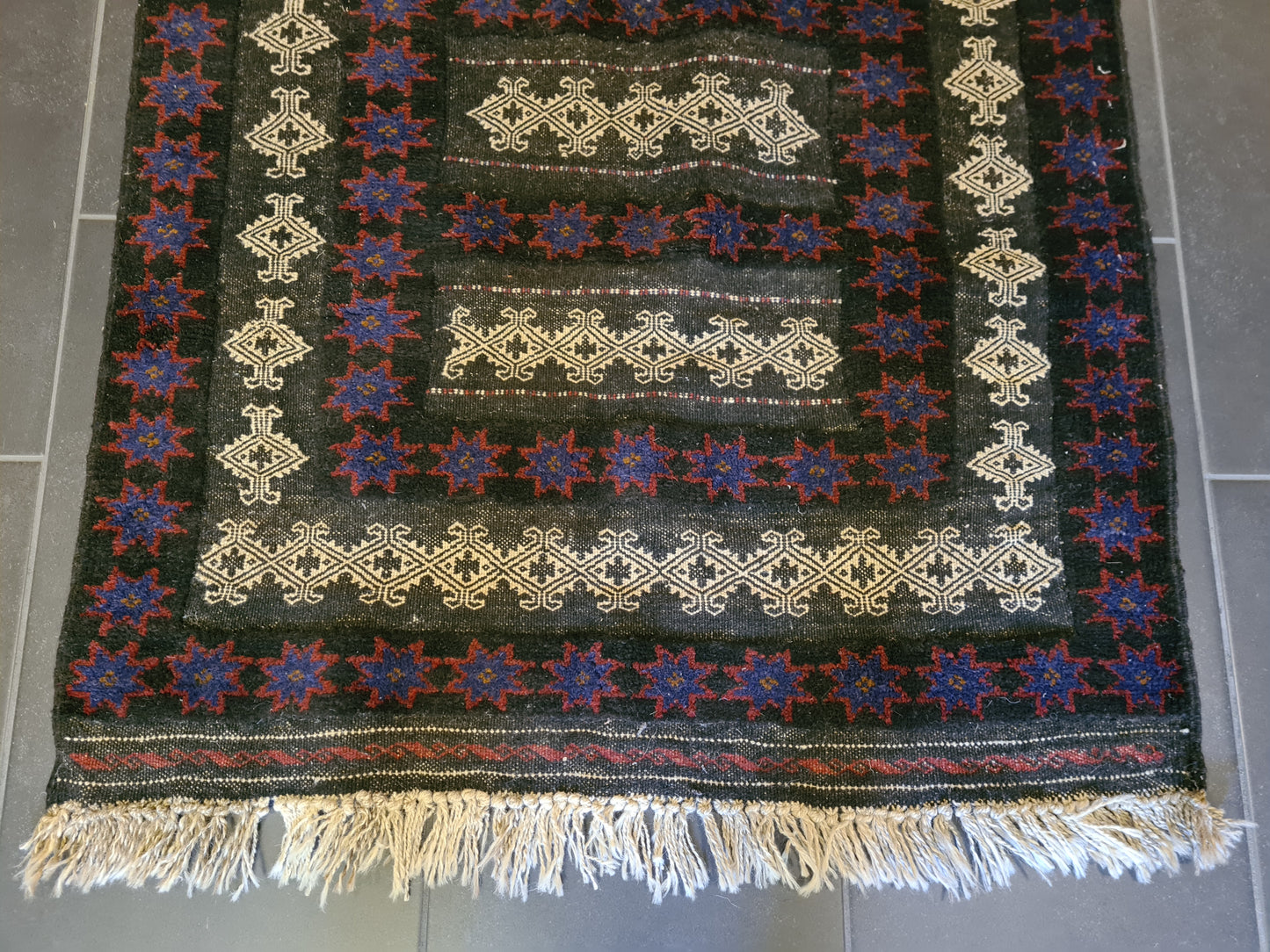 Antiker Handgeknüpfter Perserteppich Belutsch Orientteppich Sammlerstück 153x85cm