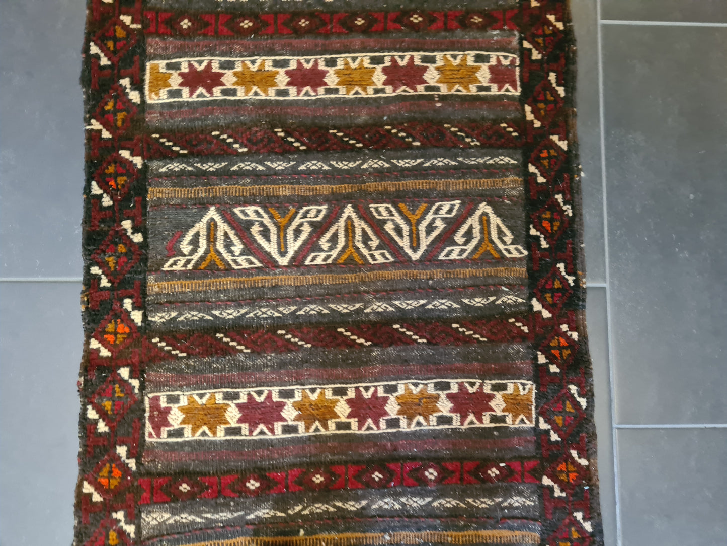 Antiker Handgeknüpfter Perser Teppich Belutsch Orientteppich Sammlerstück 179x72cm