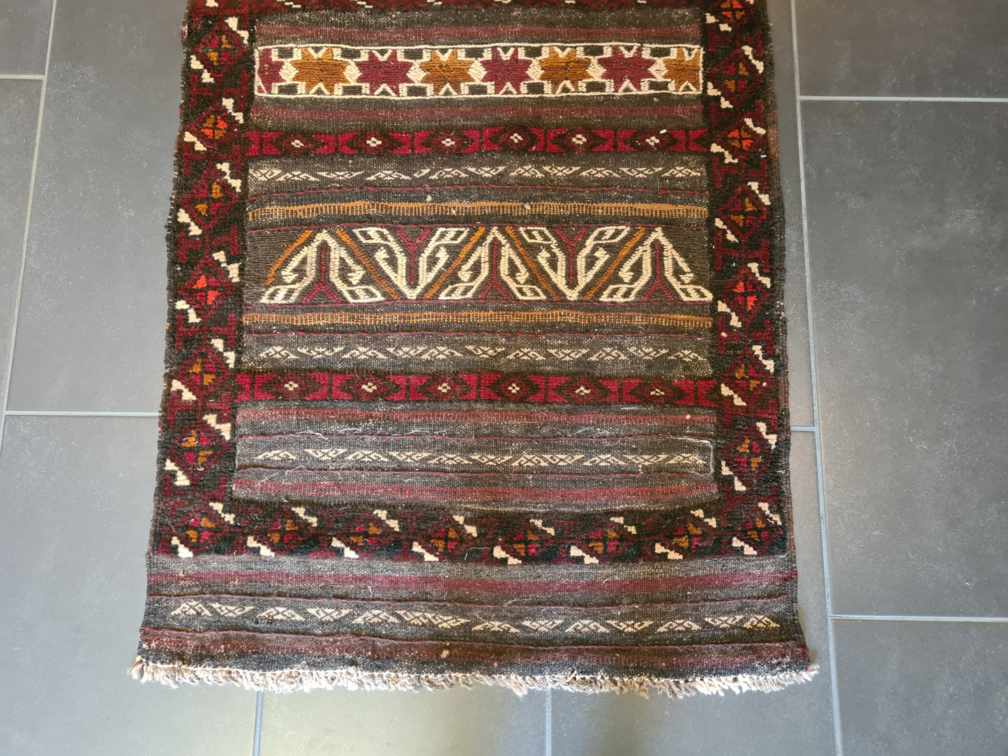 Antiker Handgeknüpfter Perser Teppich Belutsch Orientteppich Sammlerstück 179x72cm