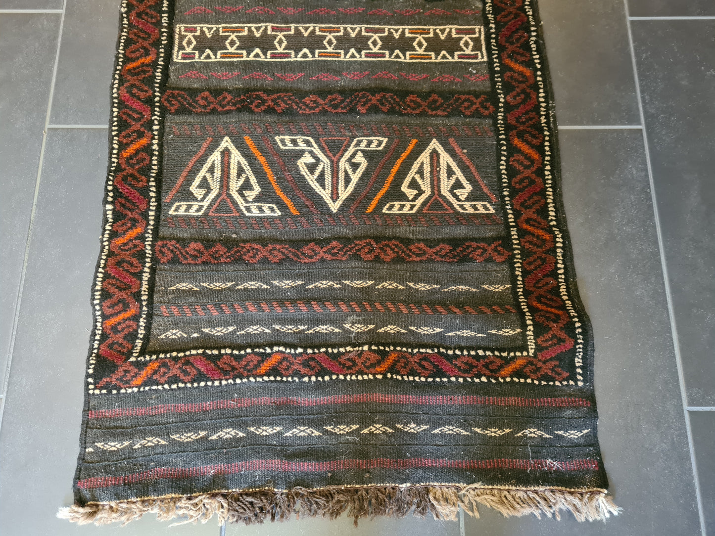 Antiker Handgeknüpfter Perser Teppich Belutsch Orientteppich Sammlerstück 177x60cm