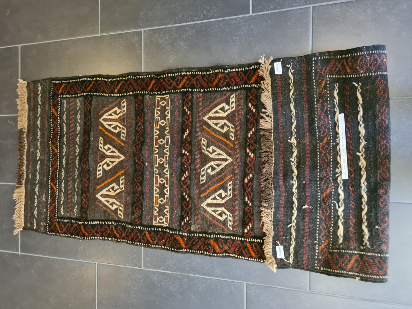 Antiker Handgeknüpfter Perser Teppich Belutsch Orientteppich Sammlerstück 177x60cm