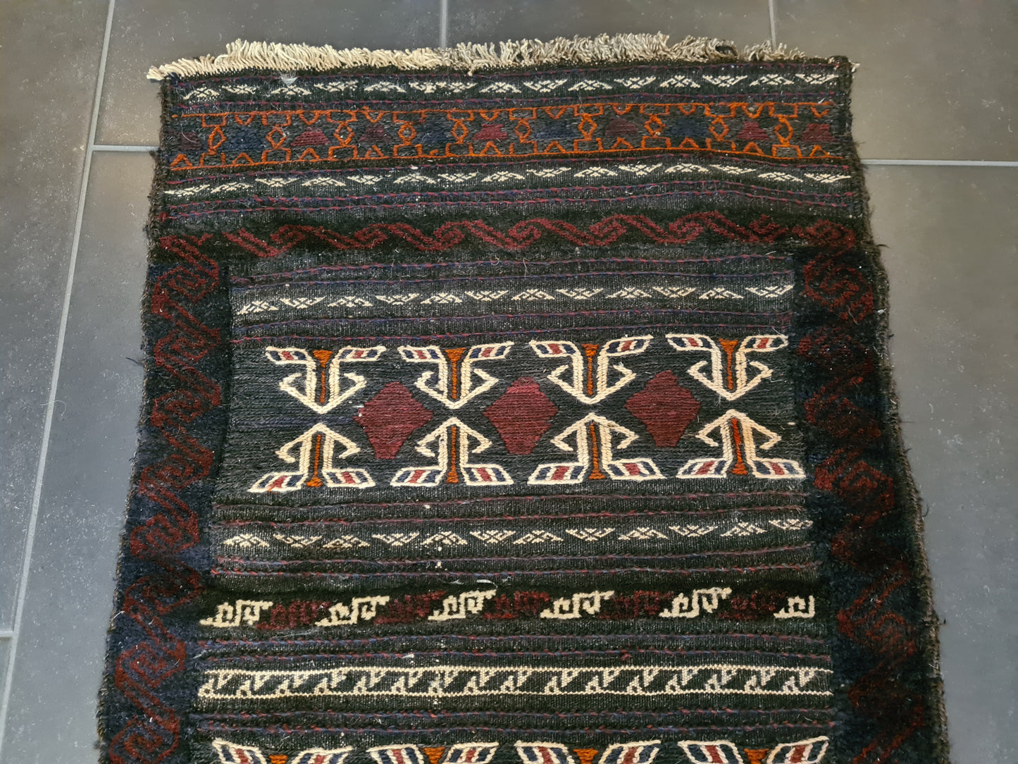 Antiker Handgeknüpfter Perser Teppich Belutsch Orientteppich Sammlerstück 182x64cm