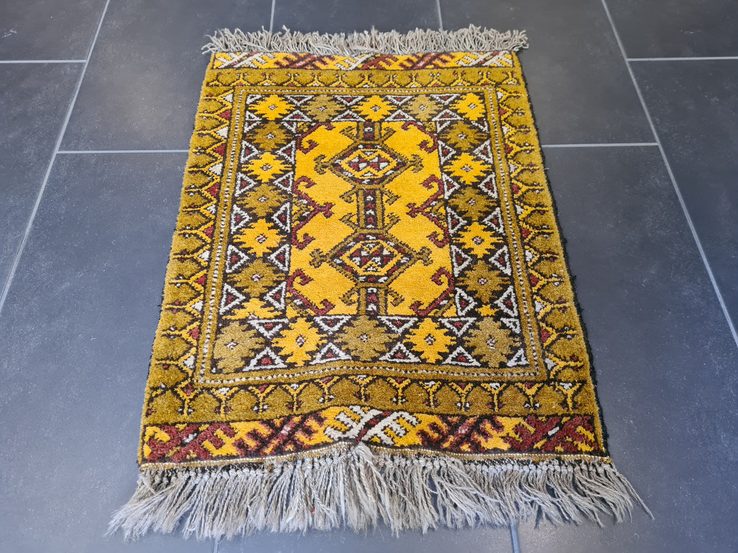 Antiker Handgeknüpfter Perser Teppich Belutsch Orientteppich Sammlerstück 70x54cm