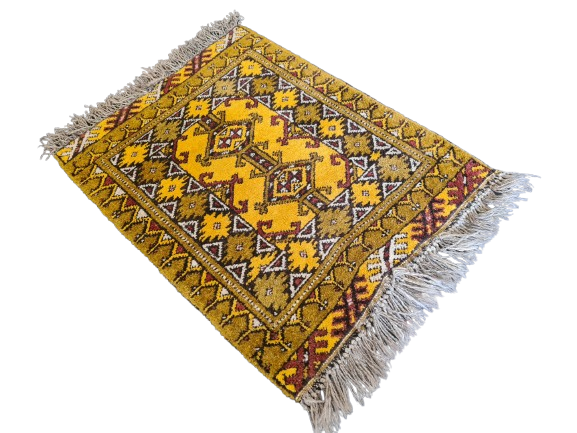 Antiker Handgeknüpfter Perser Teppich Belutsch Orientteppich Sammlerstück 70x54cm