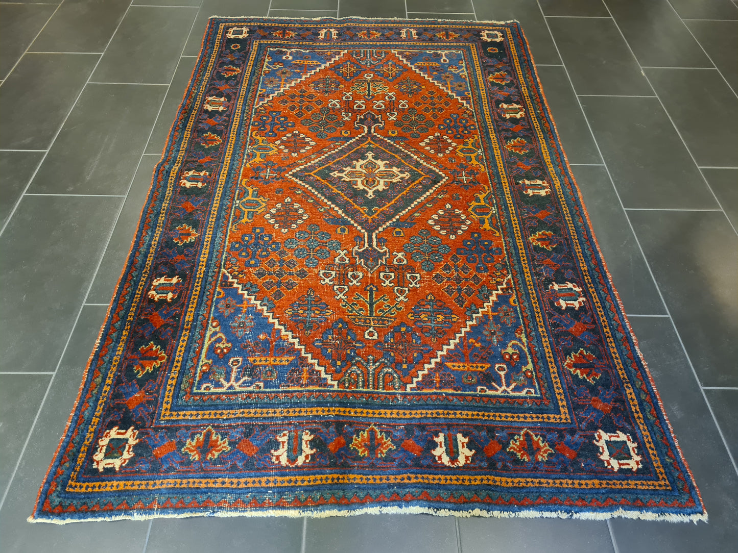 Antiker Feiner Handgeknüpfter Perser Teppich Orientteppich Mey Mey Keshan 204x133cm