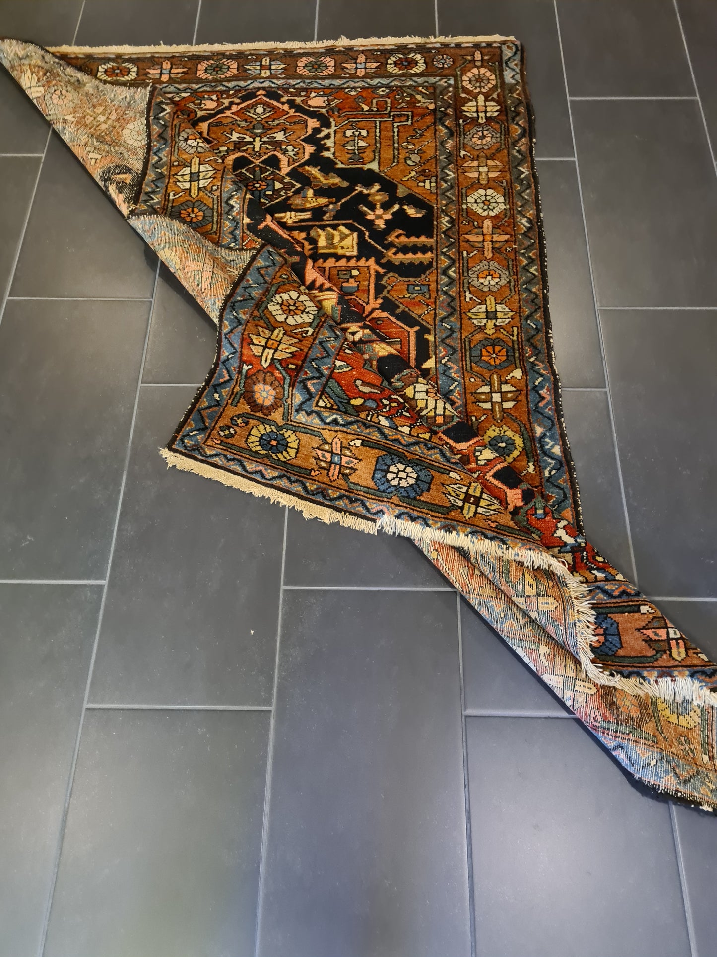 Antiker Handgeknüpfter Perser Teppich Orientteppich Malaya 186x137cm