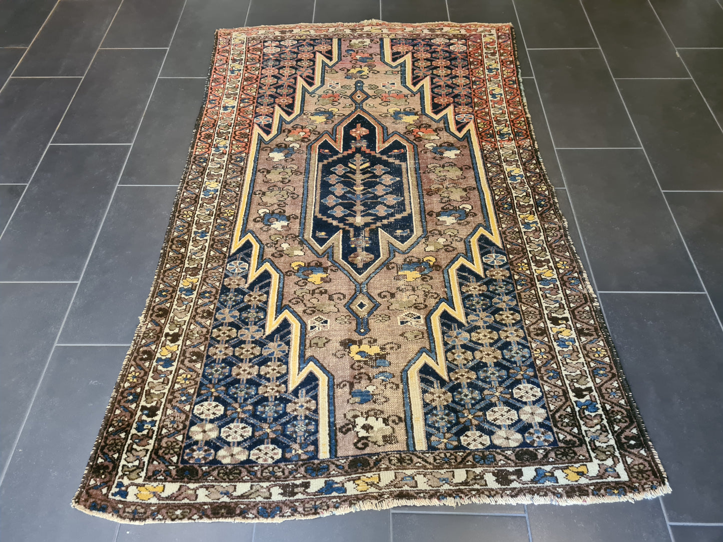 Antiker Handgeknüpfter Perser Teppich Malaya Orientteppich 202x134cm